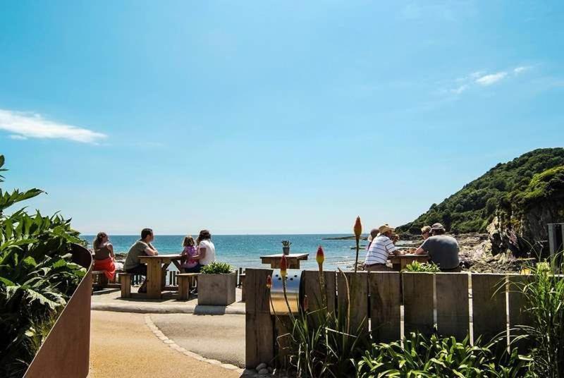 Cosy Beachfront Retreat With Stunning Sea Views & Free Access To A Local Indoor Pool Talland Extérieur photo